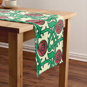 Chemin De Table Court Charles Rennie Mackintosh Motif Rose
