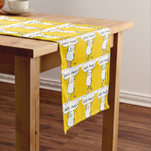 Chemin De Table Court Chat heureux qui sourit. Amateur de chats