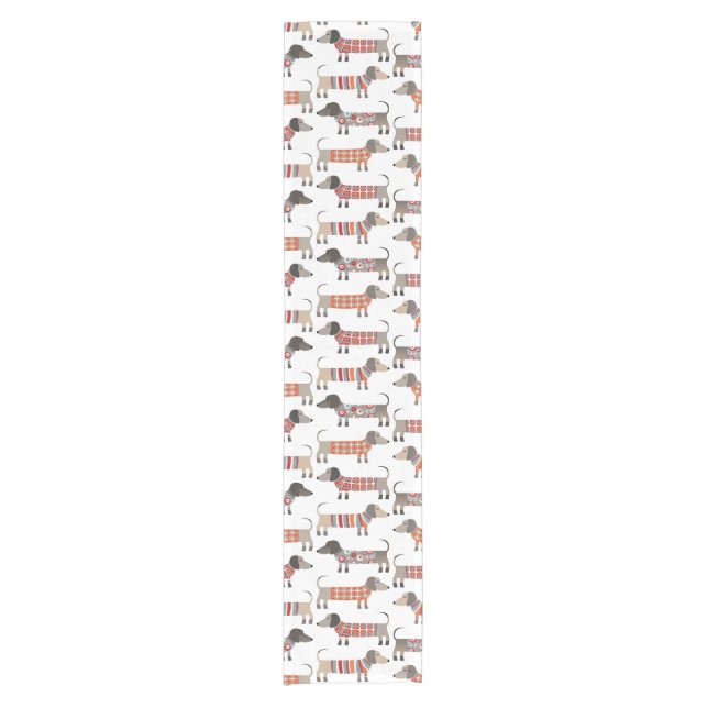 Chemin De Table Court Chien de saucisse Dachshund (Devant)