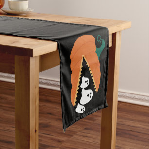 Chemin De Table Court Citrouille d'Halloween Drôles Fantômes Garçons Enf