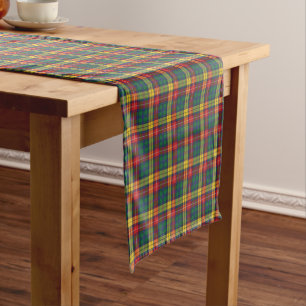 Chemin De Table Court Clan Buchanan Tartan Motif