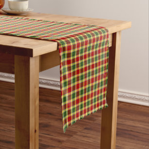 Chemin De Table Court Clan Gibbs et tartan écossais coloré de Gibson