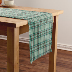 Chemin De Table Court Clan Kelly Tartan Motif Irish Plaid