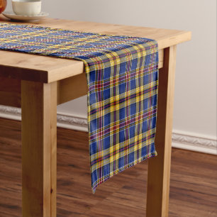 Chemin De Table Court Clan Murtaugh Tartan Motif Irish Plaid