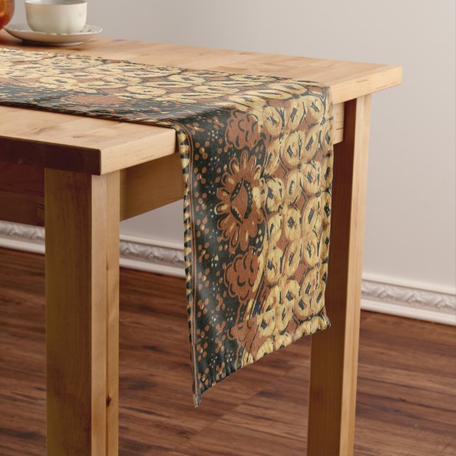 Chemin De Table Court Coffee Bean Earthy Boho Rustique (In Situ)