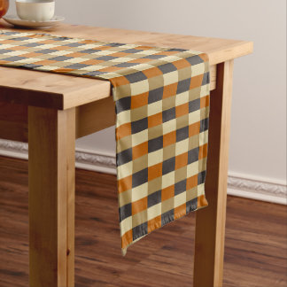 Chemin De Table Court Combinaison de Brown Beige Black Color