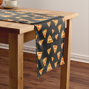 Chemin De Table Court Cool et fun pizza tranches motif