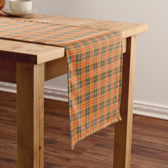 Chemin De Table Court Couleurs d'automne Classic Plaid (In Situ)