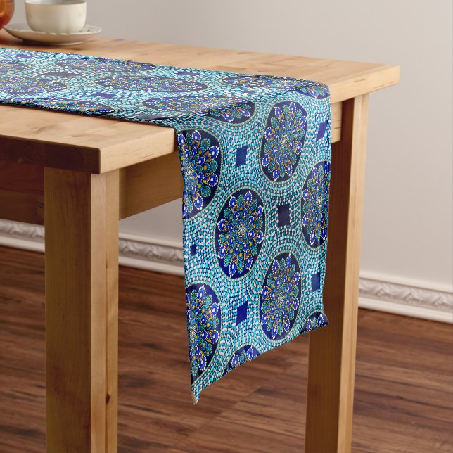 Chemin De Table Court Coureur de table bleue royale (In Situ)