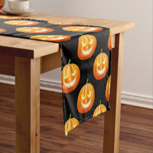 Chemin De Table Court Coureur de table Citrouille d'Halloween