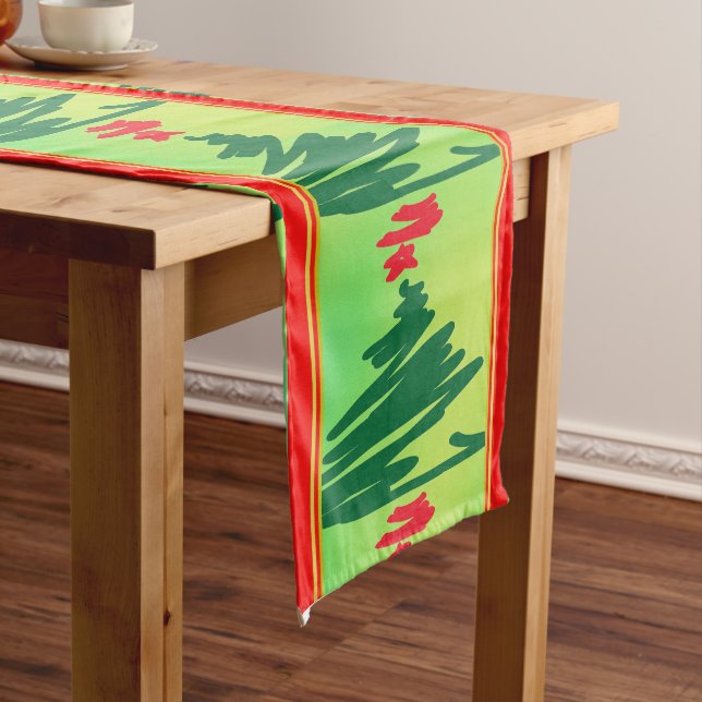 Chemin De Table Court Coureur de table d'arbre de Noël (In Situ)