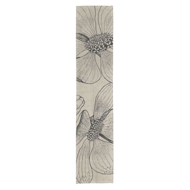 Chemin De Table Court Coureur de table Dogwood (Devant)