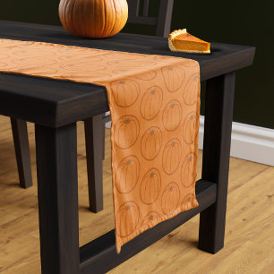 Chemin De Table Court Coureur de table du Motif Citrouille Thanksgiving