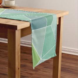 Chemin De Table Court Coureur de table en verre de mer bleu et vert