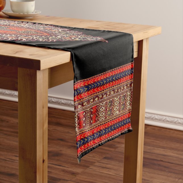 Chemin De Table Court Coureur de table hippie de style indien (In Situ)