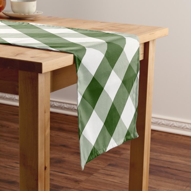 Chemin De Table Court Coureur de table moderne Buffalo Check (In Situ)