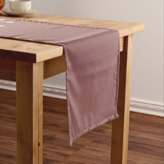 Chemin De Table Court Coureur de table monogramme - Champagne rougissant
