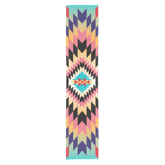 Chemin De Table Court Coureur de table Navajo Design-7 (Devant)
