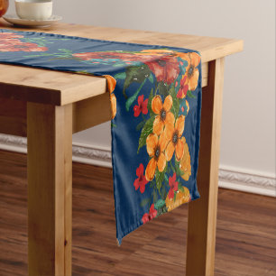 Chemin De Table Court Coureur de table personnalisable Fleurs d'automne