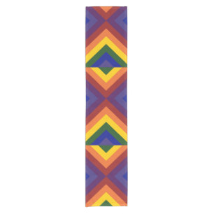 Chemin De Table Court Coureur de table Rainbow Chevrons