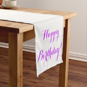 Chemin De Table Court Coureur de Tableau de joyeux anniversaire