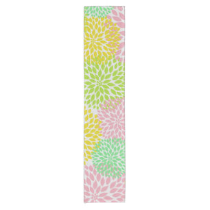Chemin De Table Court Coureur jaune vert rose de Tableau de mamans de