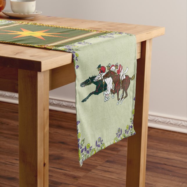 Chemin De Table Court Course Chevaux Coureur de table (In Situ)
