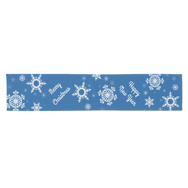 Chemin De Table Court Couteaux blancs Coureur de table bleue (Horizontal)