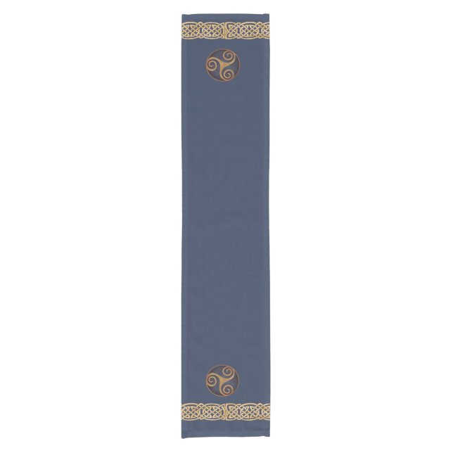Chemin De Table Court Coutume (bleue) de Triskelion de Celtic (Devant)