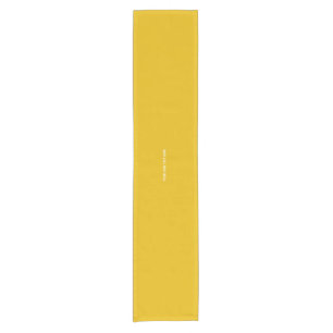 Chemin De Table Court Créez votre propre design personnalisé jaune