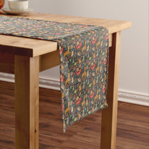 Chemin De Table Court Critère de bois Cottagecore Art populaire
