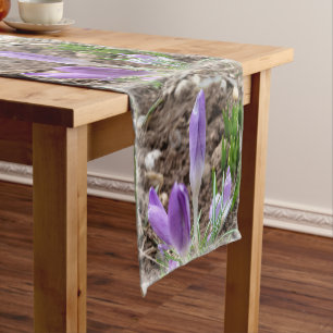 Chemin De Table Court Crocus printaniers