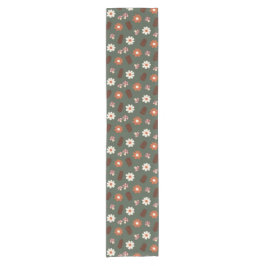 Chemin De Table Court Cute motif douillette avec fleurs champignon & pin