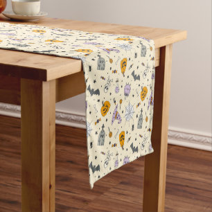 Chemin De Table Court Cute Motif Halloween
