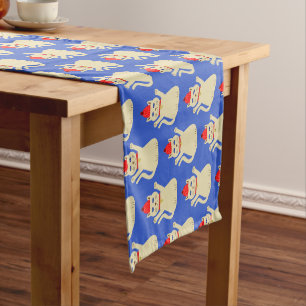 Chemin De Table Court Cute Noël Chat Motif