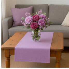 Chemin De Table Court Décor de printemps romantique lila limette pastel