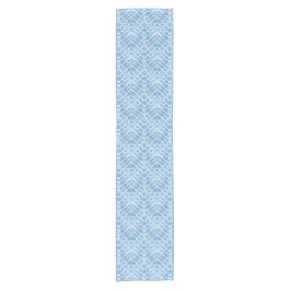Chemin De Table Court Diamant bleu glace Plaid Motif moderne
