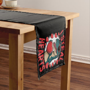 Chemin De Table Court Dinosaure de la Saint-Valentin Je vole les cœurs A