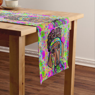 CHEMIN DE TABLE COURT DOXIE ROUGE