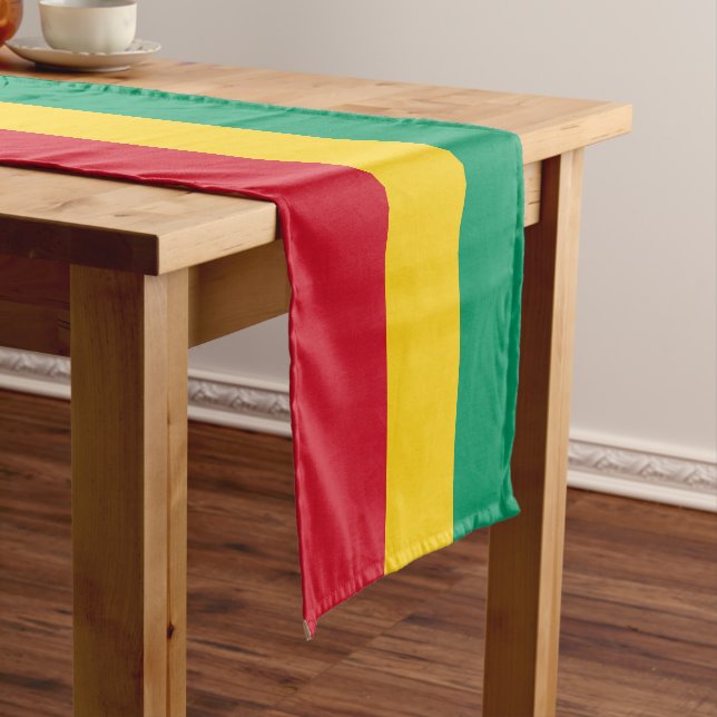 Chemin De Table Court Drapeau de Guinée (In Situ)
