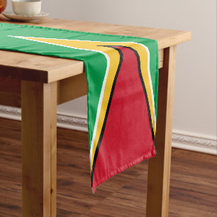 Chemin De Table Court Drapeau de la Guyane