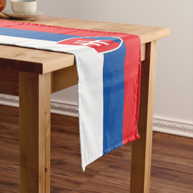 Chemin De Table Court Drapeau de la Slovaquie (In Situ)