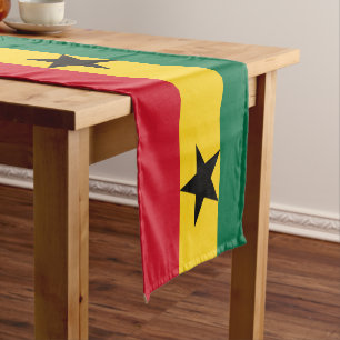 Chemin De Table Court Drapeau ghanéen & décoration d'une fan house de sp