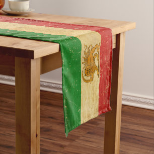 Chemin De Table Court Drapeau Iran Lion et Sun Shah d'Iran