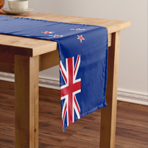 Chemin De Table Court Drapeau néo-zélandais