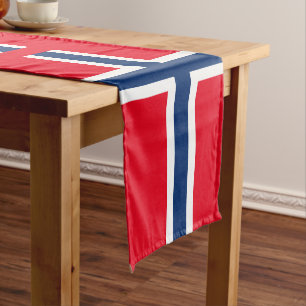 Chemin De Table Court Drapeau norvégien