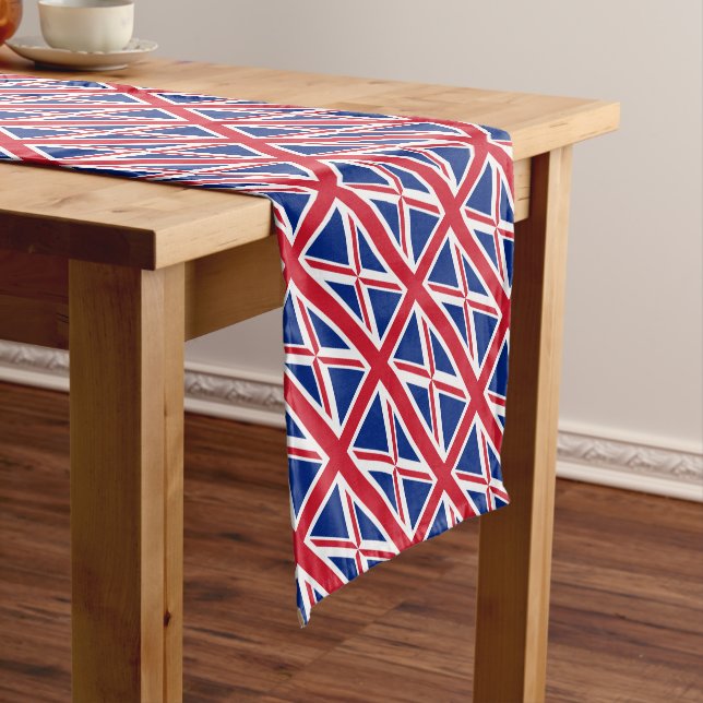 Chemin De Table Court Drapeau royal BRITANNIQUE du Royaume-Uni (In Situ)