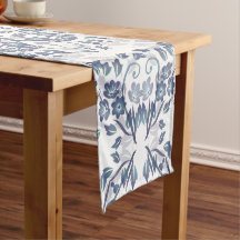 Dusty Blue Floral Mandala 