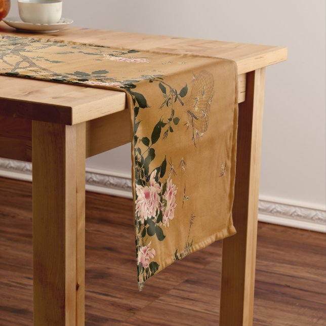 Chemin De Table Court Dynastie chinoise des chansons Roses et abeilles p (In Situ)