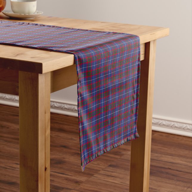 Chemin De Table Court Edimbourg Scotland District Tartan (In Situ)